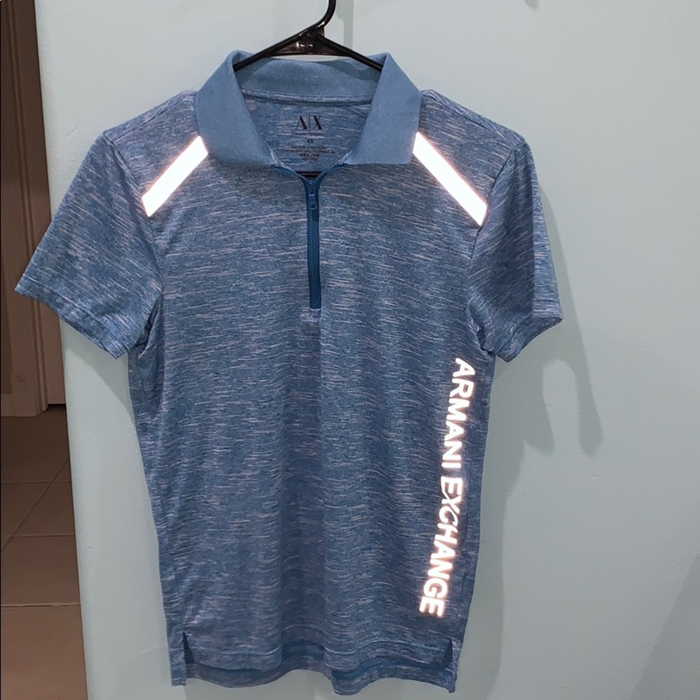 Men’s Armani Exchange zip up polo